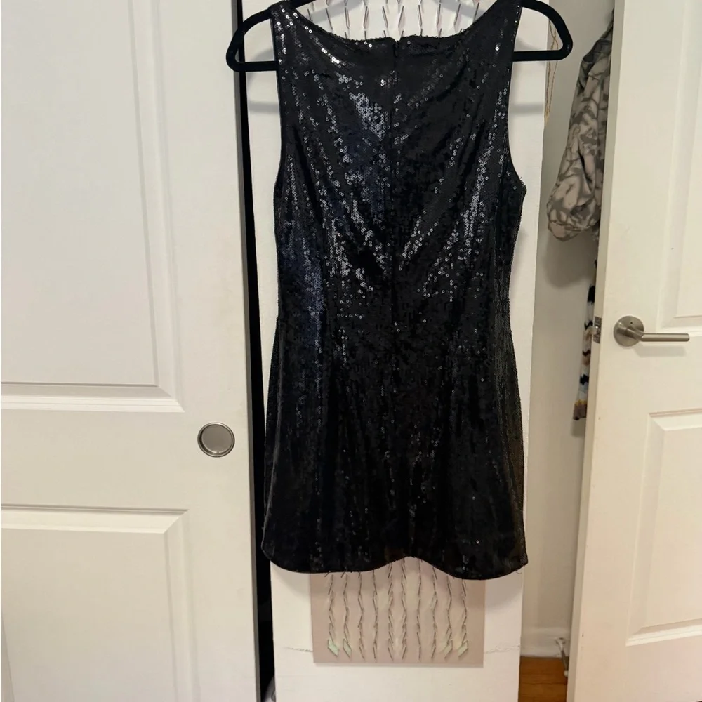 Michael Costello Black Sequin Dress - Picture 3 of 6